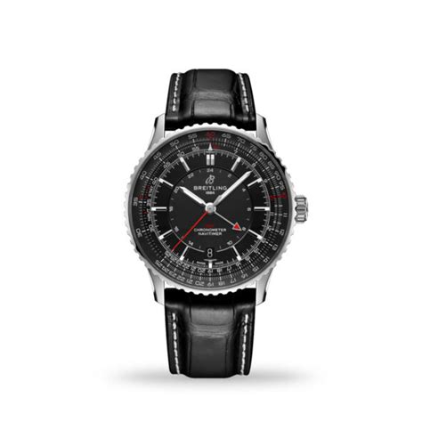 breitling black strap|Meer.